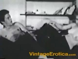 Ein klassisch schwarz und weiß oral ficken film