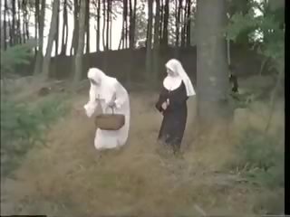 Hauska kanssa nuns: vapaa hauska putki likainen elokuva vid 54